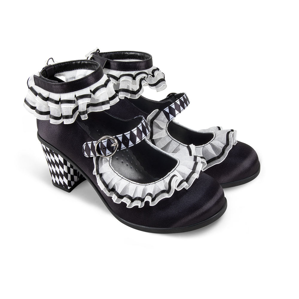 Chocolaticas® Mid Heels Arlequin Women's Mary Jane Pump